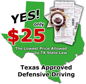 Texas Defensive Driving courses for the most affordable price!